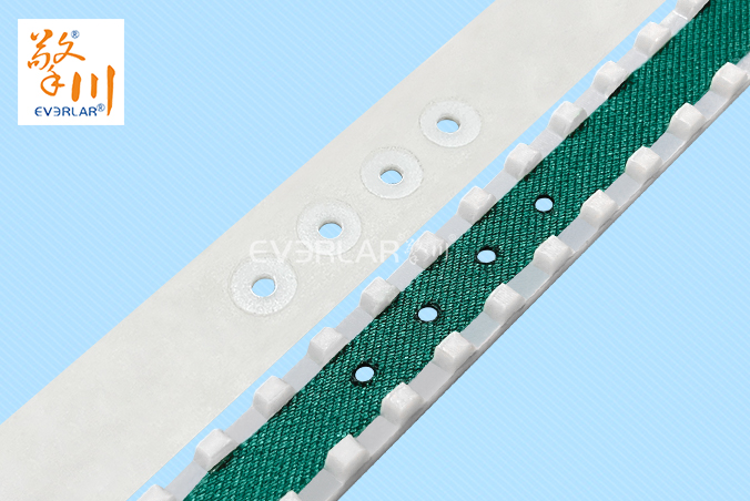 PU同步帶加PU膠綠布打孔開槽精準(zhǔn)傳動(dòng)防滑包裝機(jī)械聚氨酯工業(yè)皮帶定制