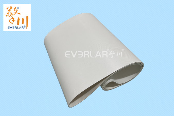 白色PVC直條紋輸送帶耐磨防滑食品加工設備工業(yè)傳送帶