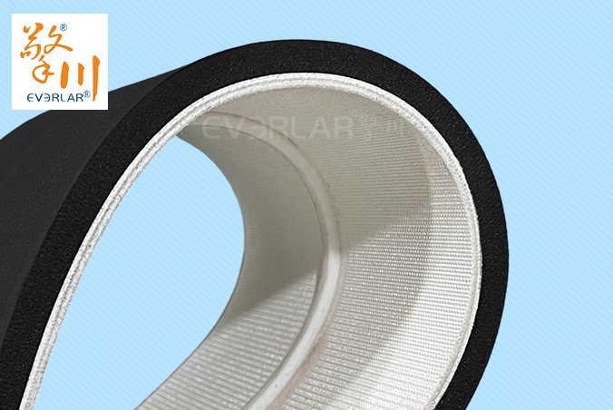 PVC加導條黑色EVA棉輸送帶耐酸堿減震電子行業(yè)精密元件傳輸皮帶定制