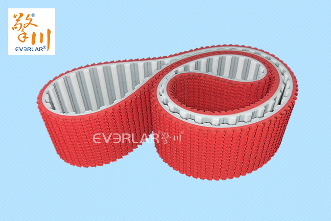 PU同步帶加紅色花紋食品包裝自動(dòng)化生產(chǎn)線聚氨酯工業(yè)皮帶