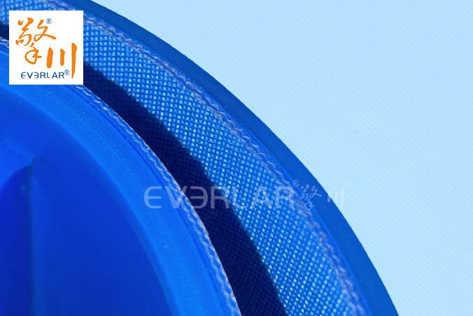 藍色PU輸送帶加導條擋板食品級耐磨食品醫(yī)藥包裝設(shè)備傳送帶