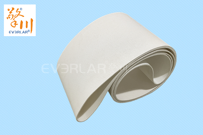 白色粗面帆布帶糧食加工貝果輸送帶耐高溫傳送帶廠家定制